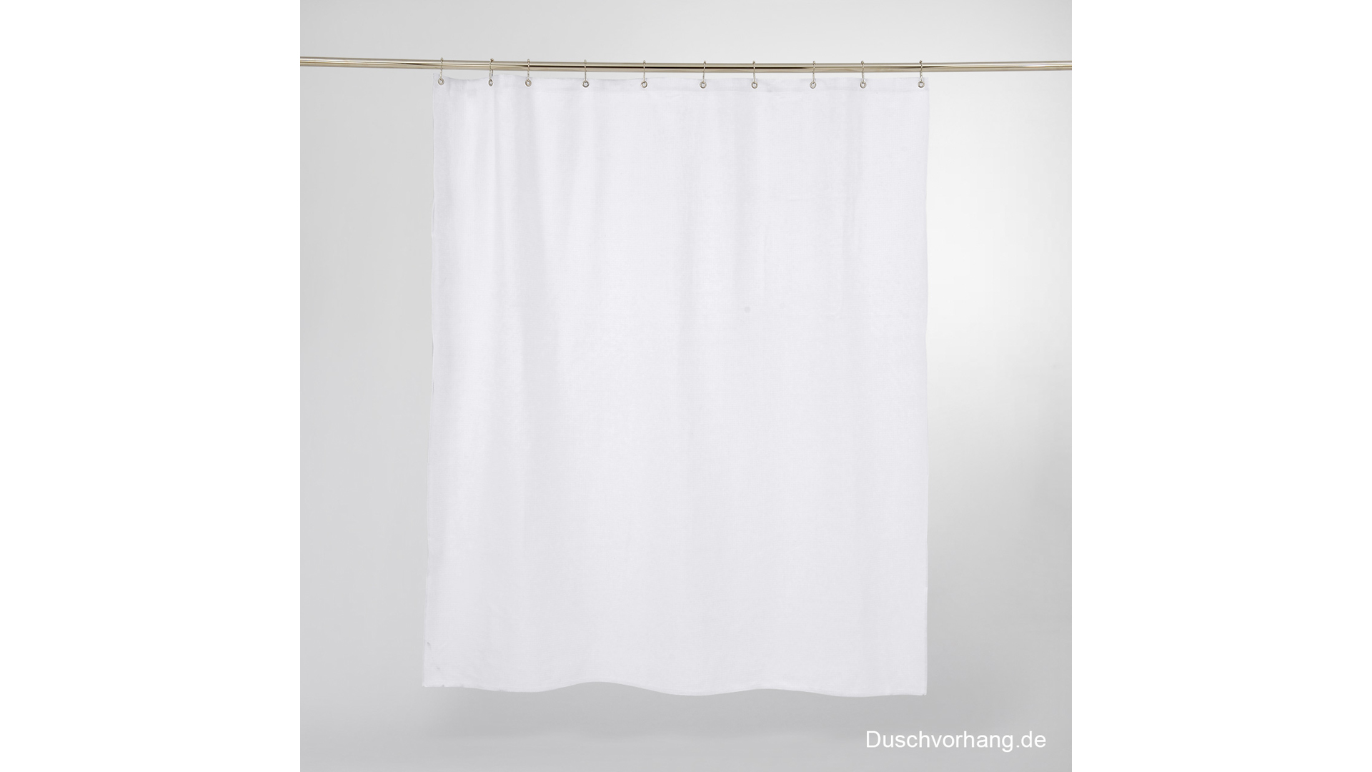Textil-Duschvorhang, weiß, 140 cm Breite, 200 cm Länge,Trevira-Gewebe, shower-curtain-white