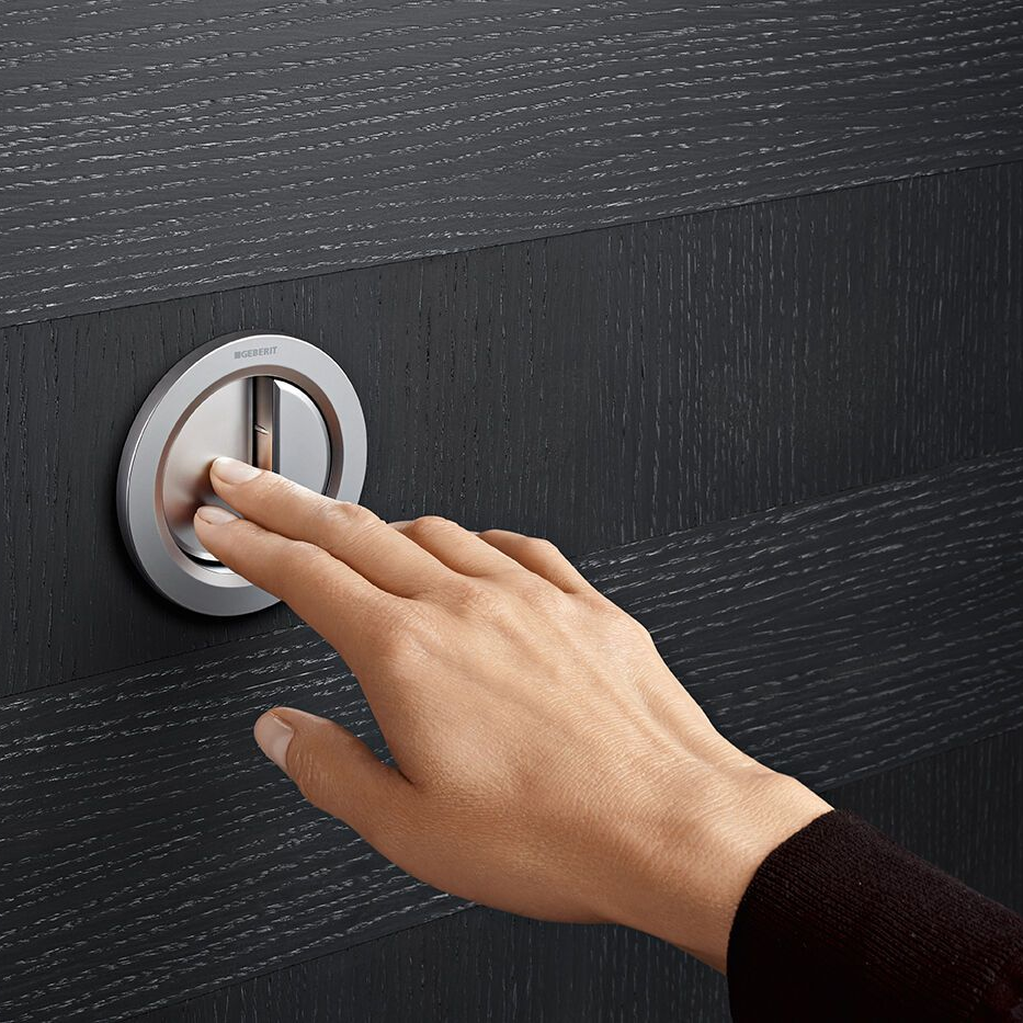 Geberit Fernbetätigung für mehr Barrierefreiheit im Bad.