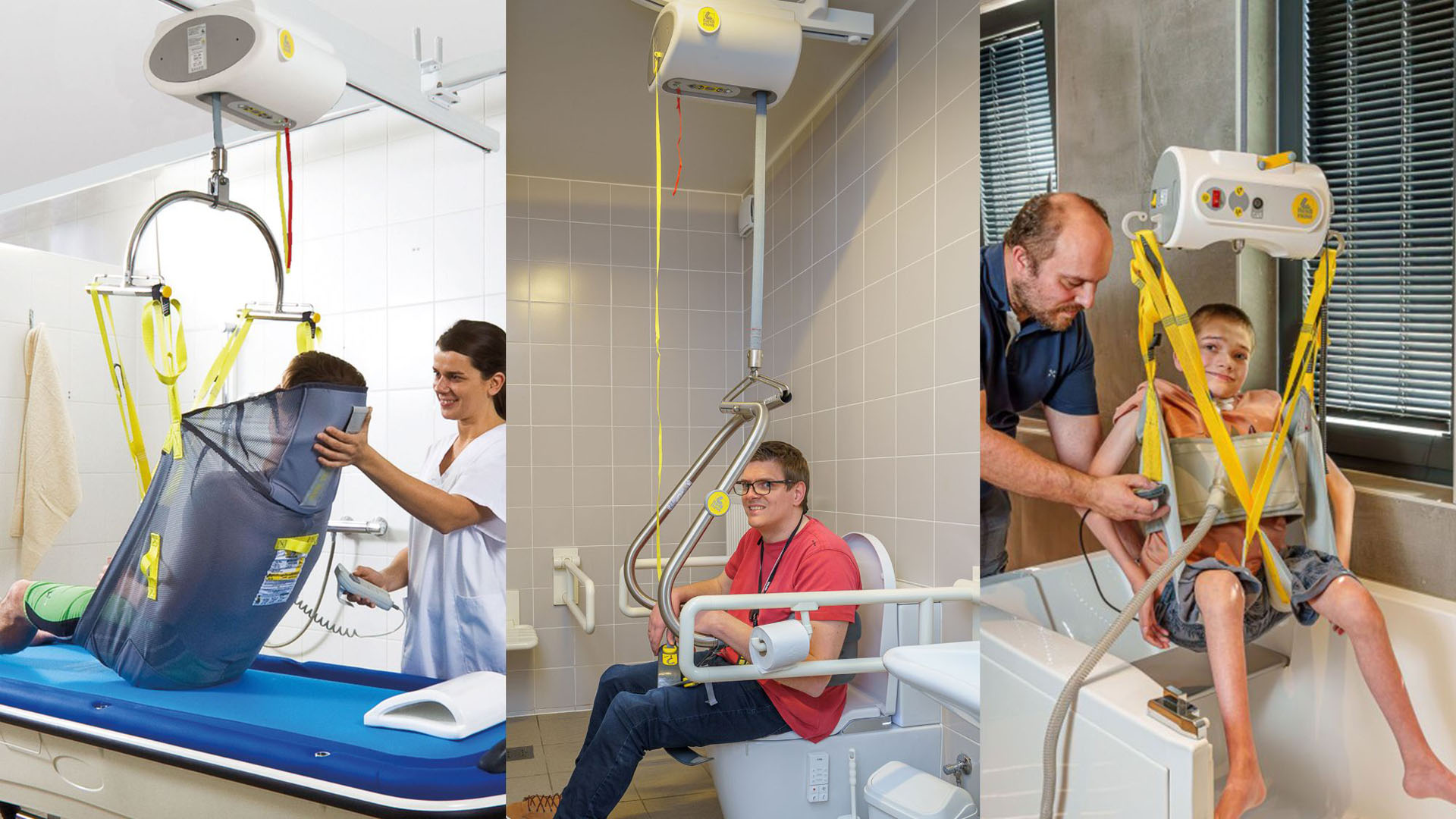 Ein Deckenlifter entlastet Pflegekräfte und ermöglicht mehr Selbstständigkeit für Pflegebedürftige.