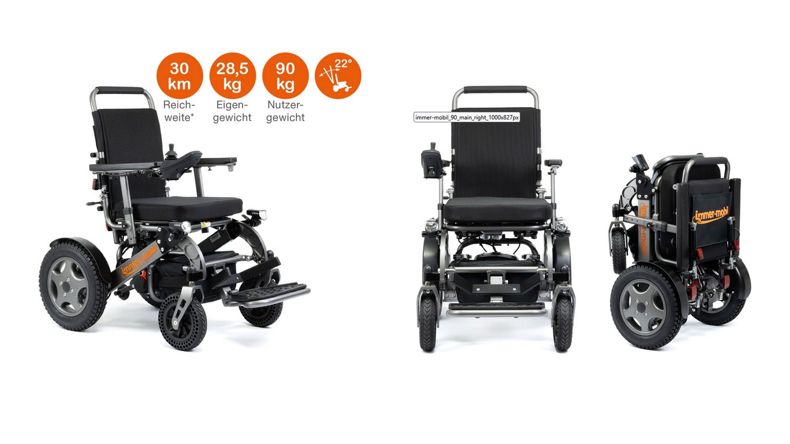 Elektro-Rollstuhl immer-mobil 90