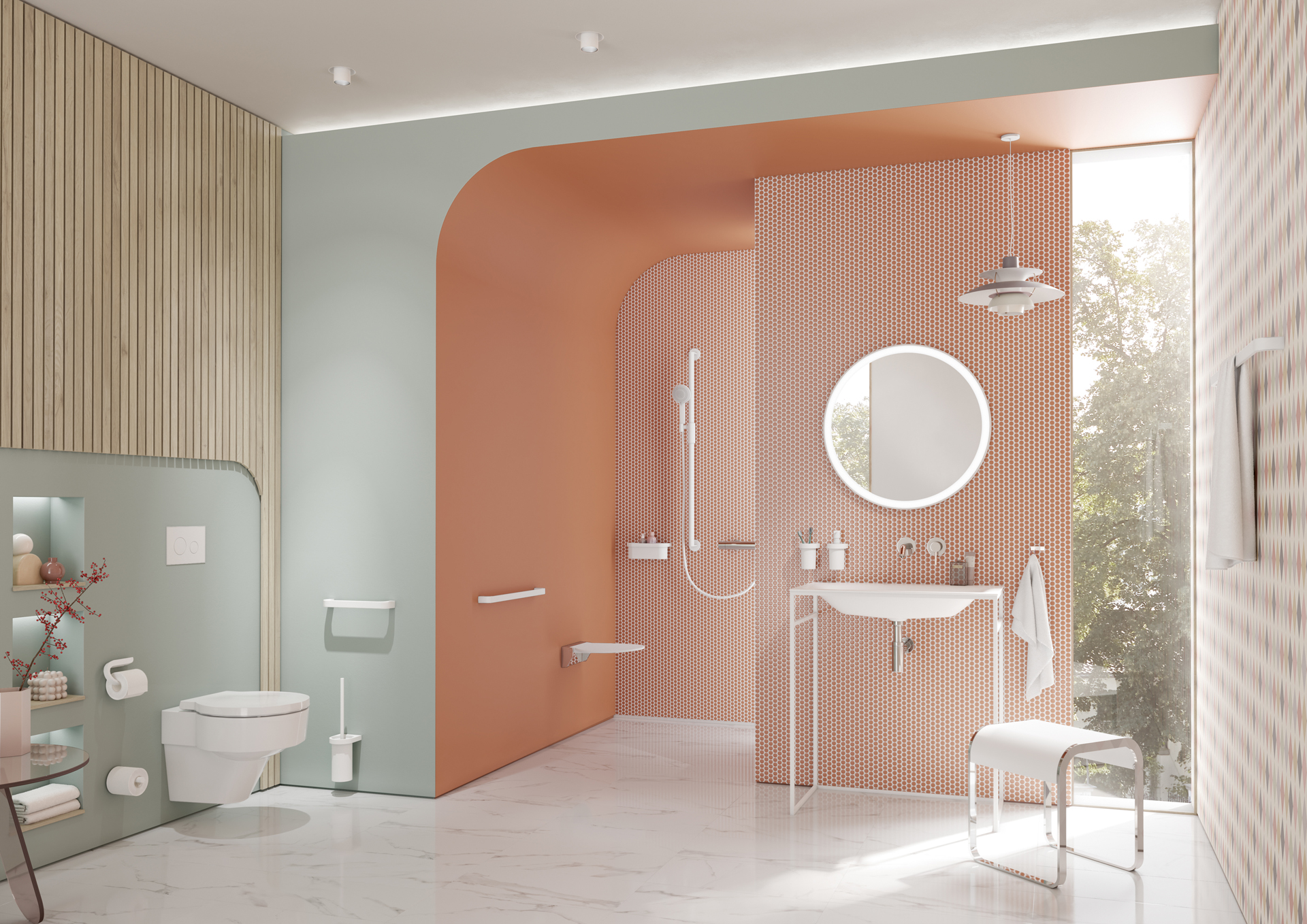 Neue Oberfläche für System 800 - Barrierefreie Dusche