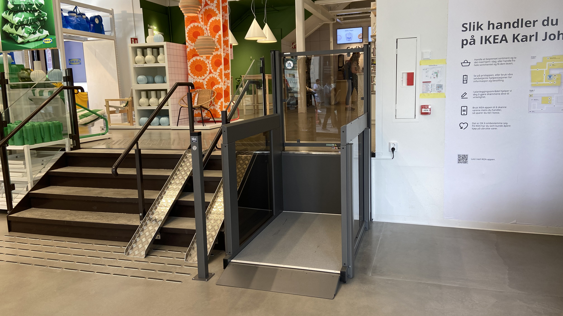 EasyLift Plattformlift – Einsatzbeispiel IKEA