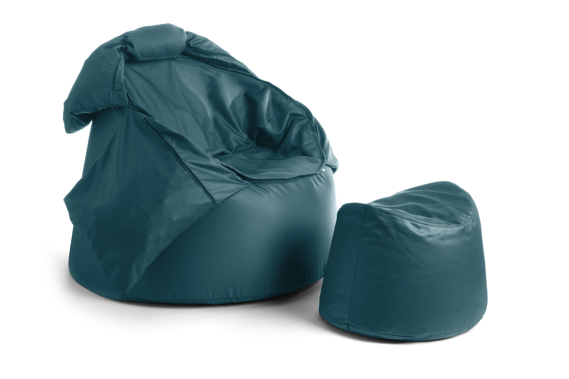 Sessel mit Puff