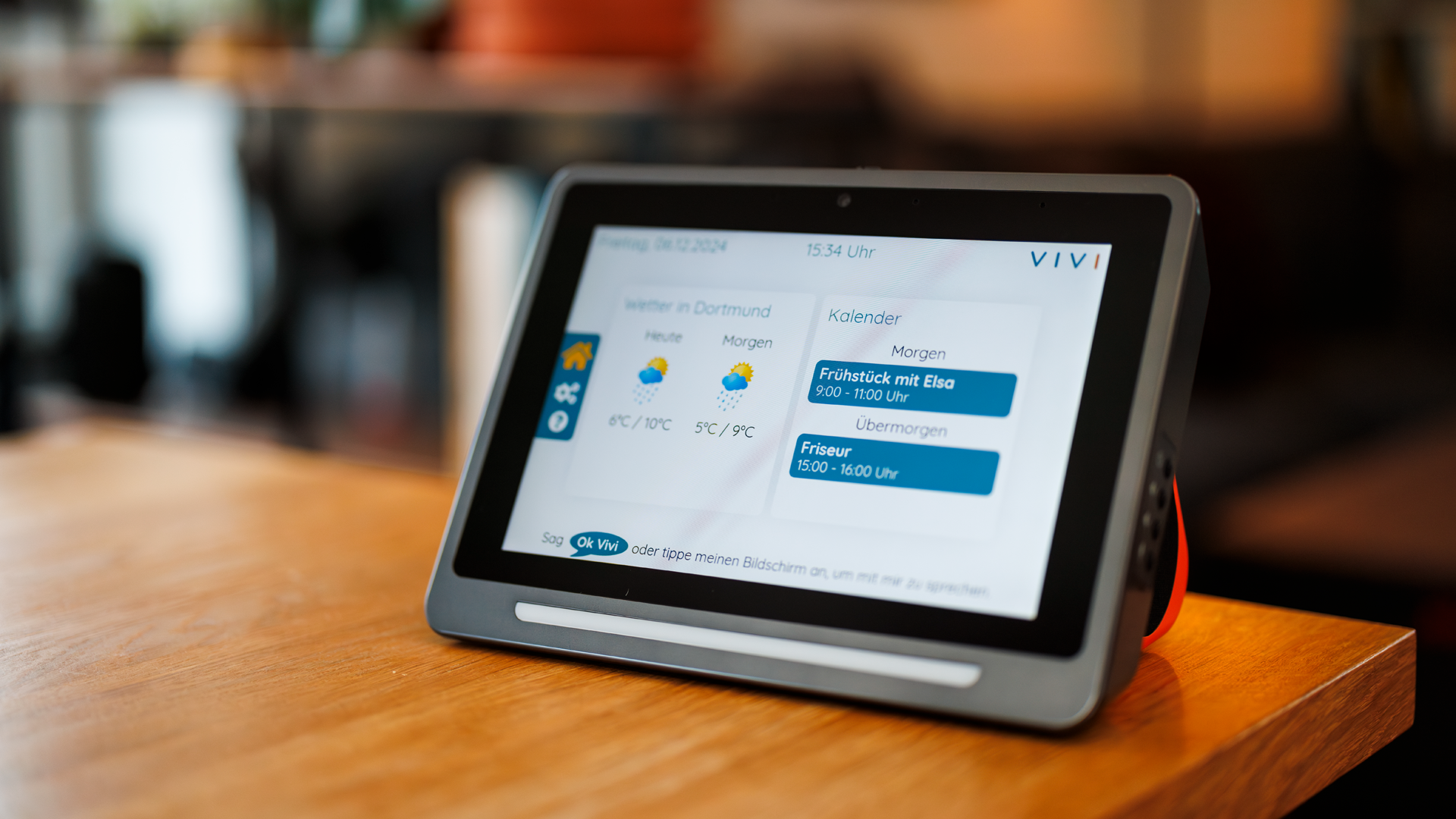 Das digitale Assistenzsystem VIVAICare unterstützt hat eine Kalenderfunktion.
