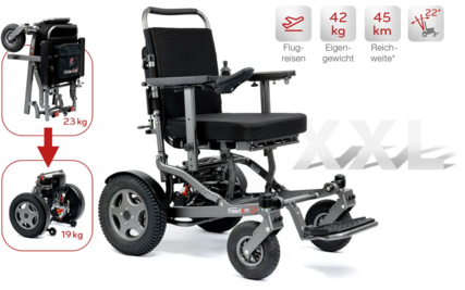 Der teilbare XL-Rollstuhl FreedomChair DE09.