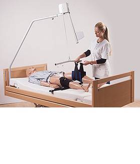 Die Anwendungsweise "Patientenlifter pulley".