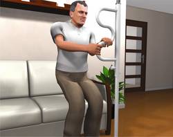 Pole - Boden-Deckenstange mit Griff