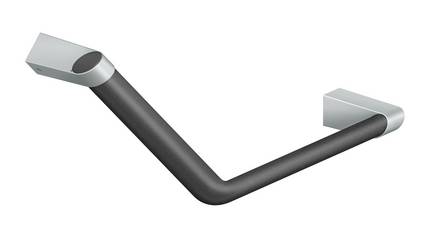 ErgoSystem® A100 Winkelgriff - -	Handgreifform elliptisch durch Ovalrohr 