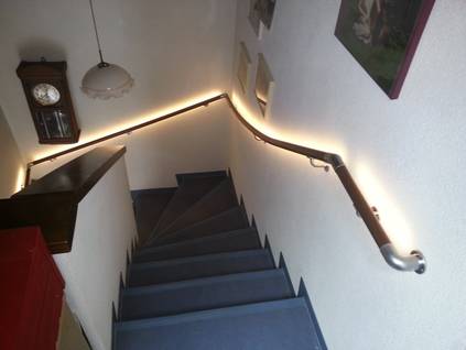 Handlauf Treppenhandlauf Wandhandlauf bis 183 cm Tanzstudio Treppe Sicher 