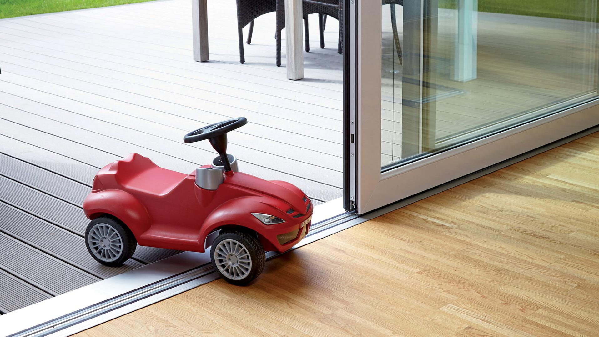 Terrassentür ohne Türschwelle