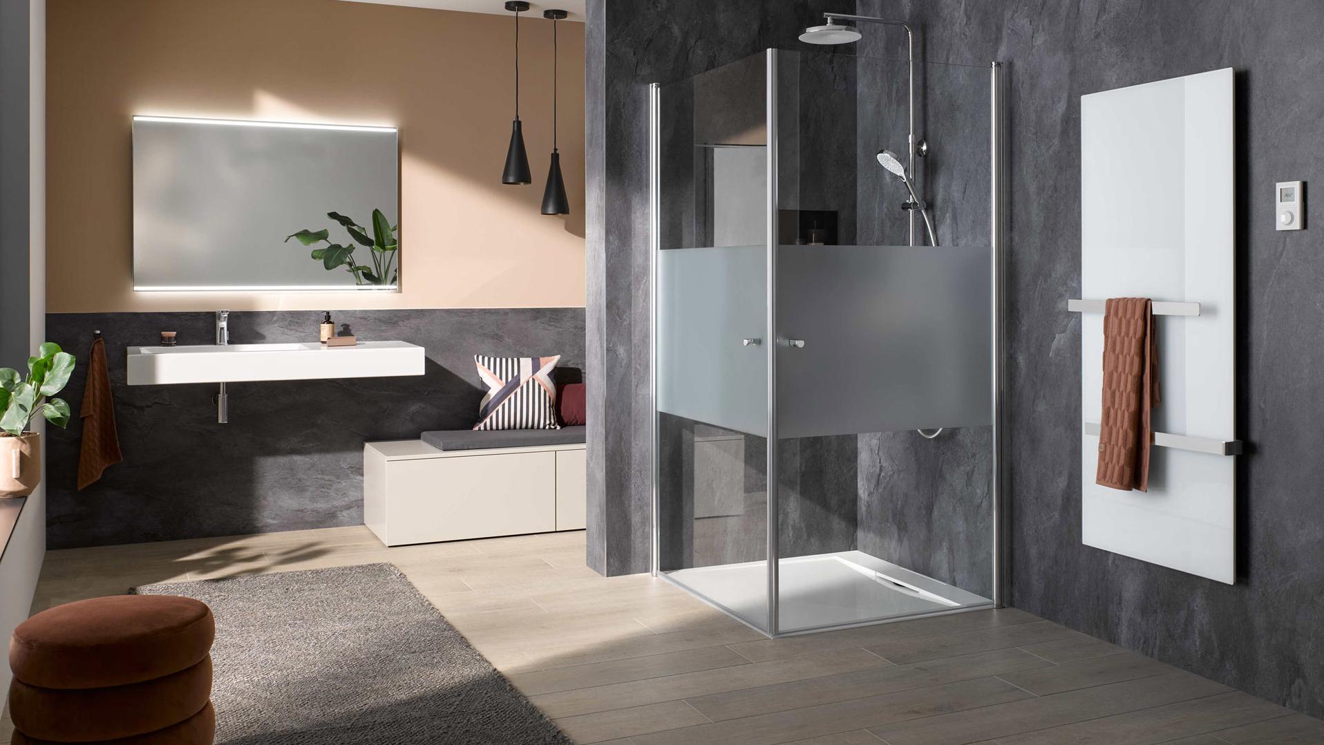 Barrierefreies Bad mit Duschkabine von HSK.