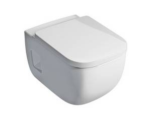 Wand-Tiefspül WC ohne Spülrand derby plus erhöht um 50 mm