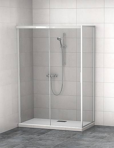 Dusche mit Schiebetür