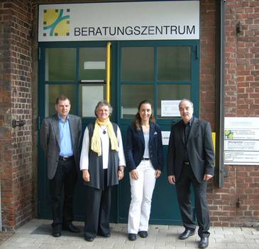 Personen von links nach rechts: Dieter Wiegel, Karin Dieckmann, Aydan Özoguz, Bernd Kritzmann