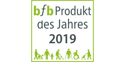 Logo zur Auszeichnung bfb Produkt des Jahres 2019