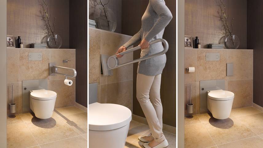 Cavere® Care Stützklappgriff vario, einhängbar