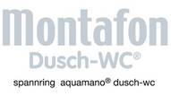 Montafon Dusch-WC spannring aquamano