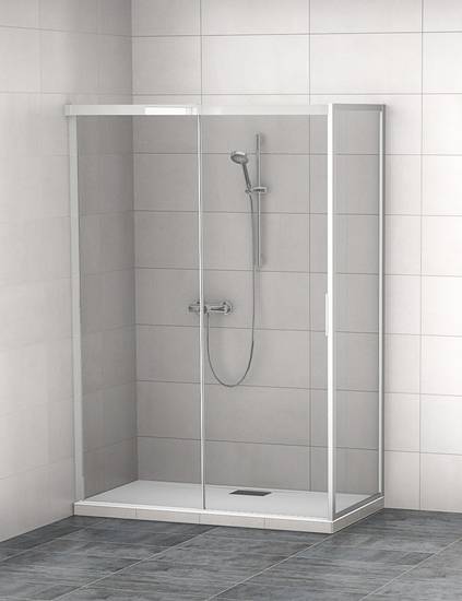 Dusche mit Schiebetür