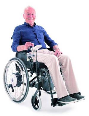 Elektrischer Zusatzantrieb e-fix für Rollstühle