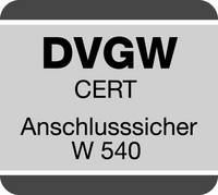 DVGW CERT Anschlussssicher W540