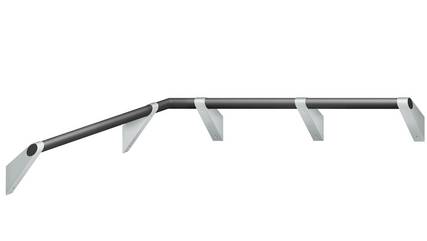 ErgoSystem® A100 Handlauf-Kombination - Handgreifform elliptisch durch Ovalrohr 