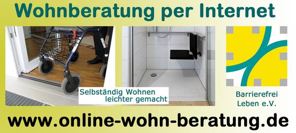 Banner Portal online-wohn-beratung.de - Information und Beratung zum Wohnen im Alter