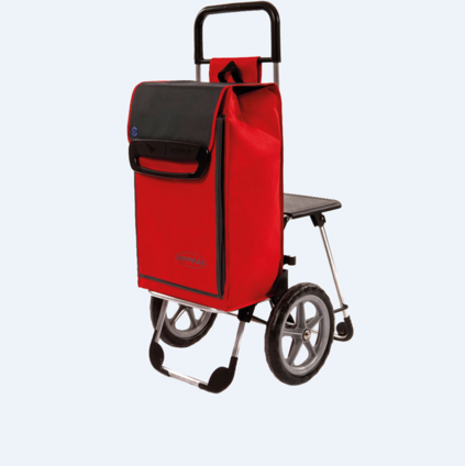 Einkaufstrolley mit Sitz-und Kühlfach
