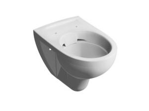 Wand-Tiefspül WC derby basic plus erhöht um 50 mm ohne Spülrand